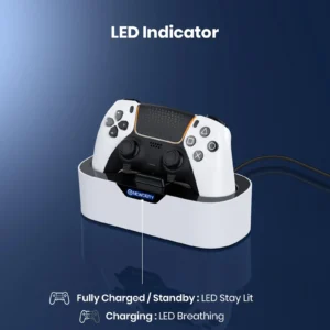 NEWDERY PS5 DualSense Controller Charging Dock - Thumbnail Image 5