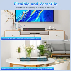 Wireless TV Soundbar with Subwoofer & Bluetooth - Thumbnail Image 6