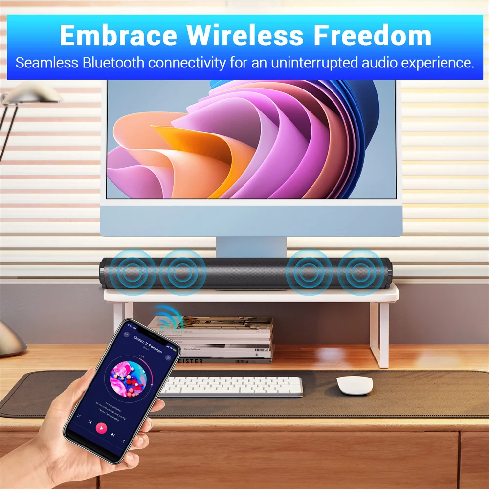 Wireless TV Soundbar with Subwoofer & Bluetooth - Image 4