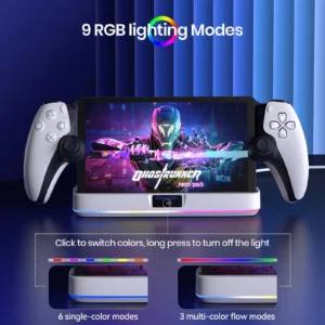 NEWDERY PS Portal Charging Dock with RGB Light - Thumbnail Image 4
