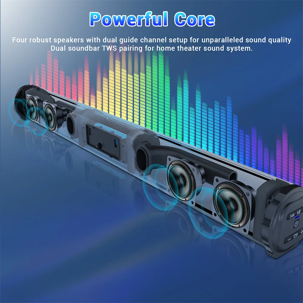 Wireless TV Soundbar with Subwoofer & Bluetooth - Image 3