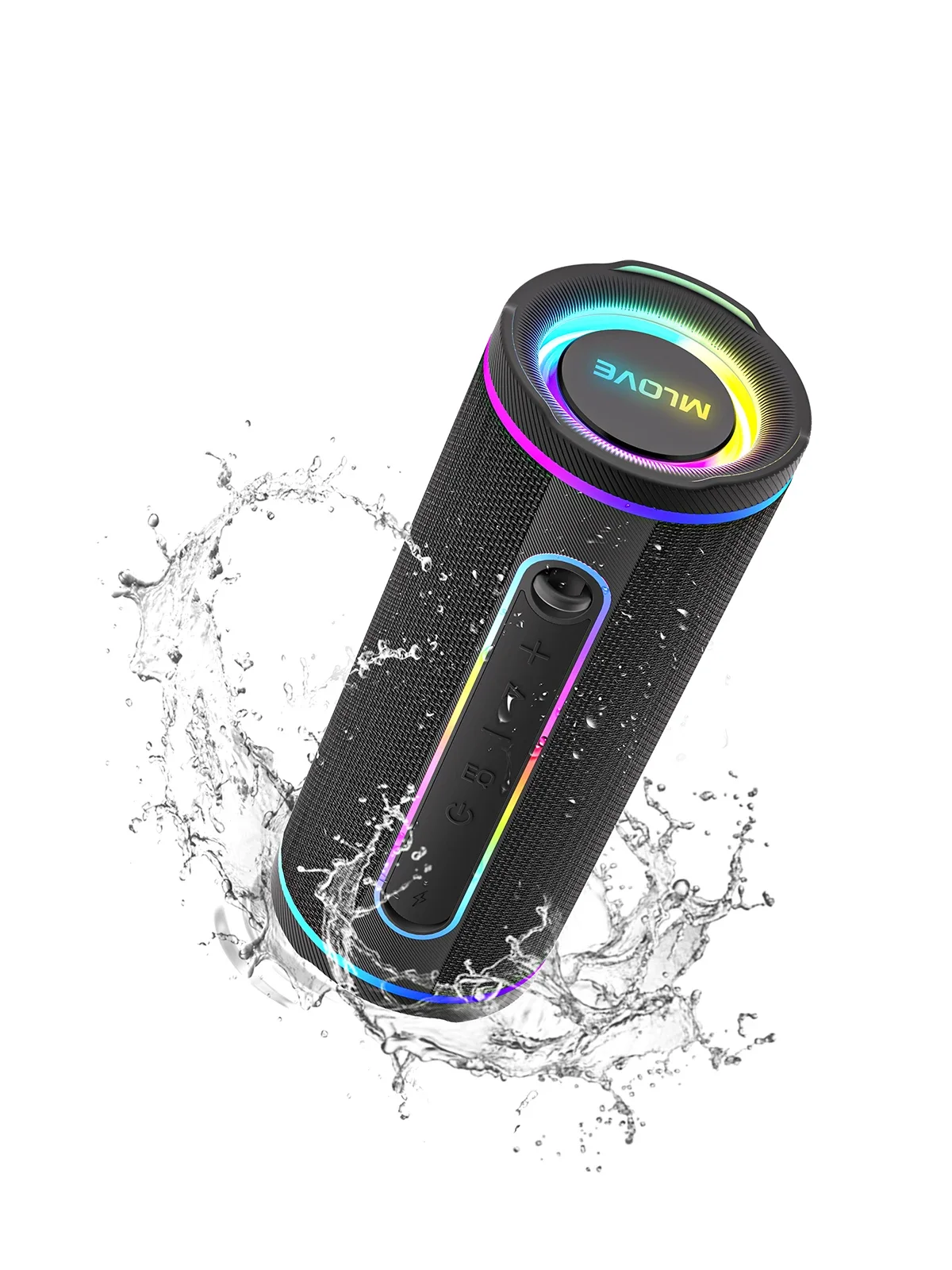 MLOVE E80 Portable Bluetooth Speaker with RGB Lighting - Image 1