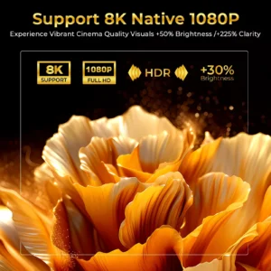X7 AI Smart Projector, Android 14, 1080P, 1000 ANSI - Thumbnail Image 3