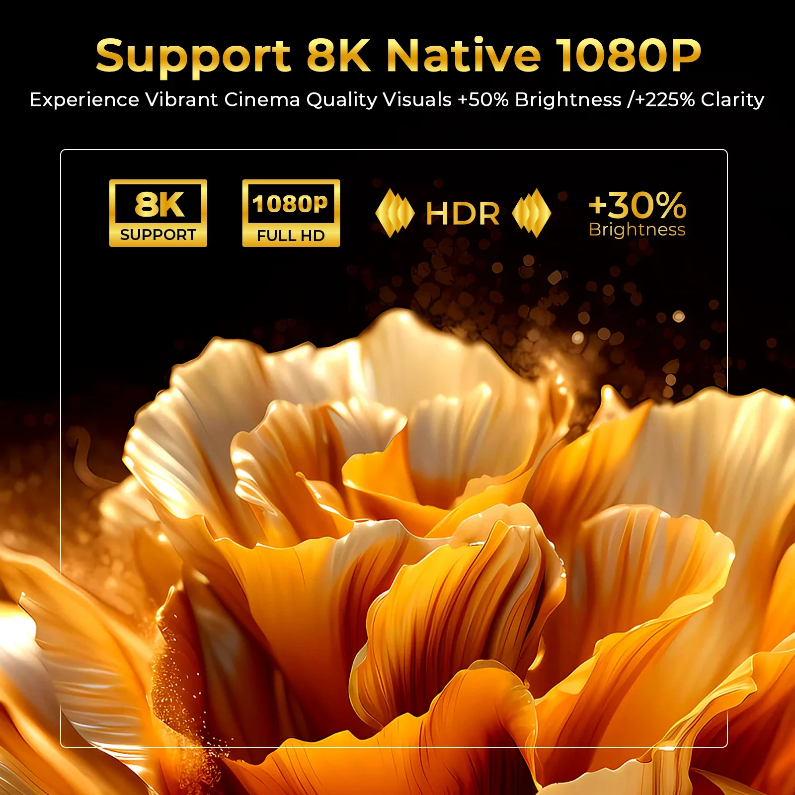 X7 AI Smart Projector, Android 14, 1080P, 1000 ANSI - Image 3