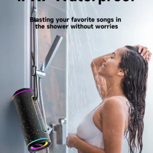 MLOVE E80 Portable Bluetooth Speaker with RGB Lighting - Thumbnail Image 4