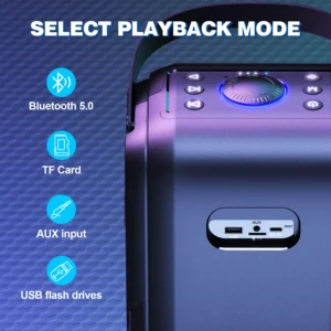 W-KING T9-2 80W RMS Portable Bluetooth Party Speaker - Thumbnail Image 5