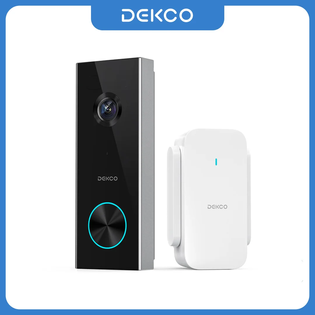 DEKCO 3MP Wireless Video Doorbell with AI Detection - Image 1
