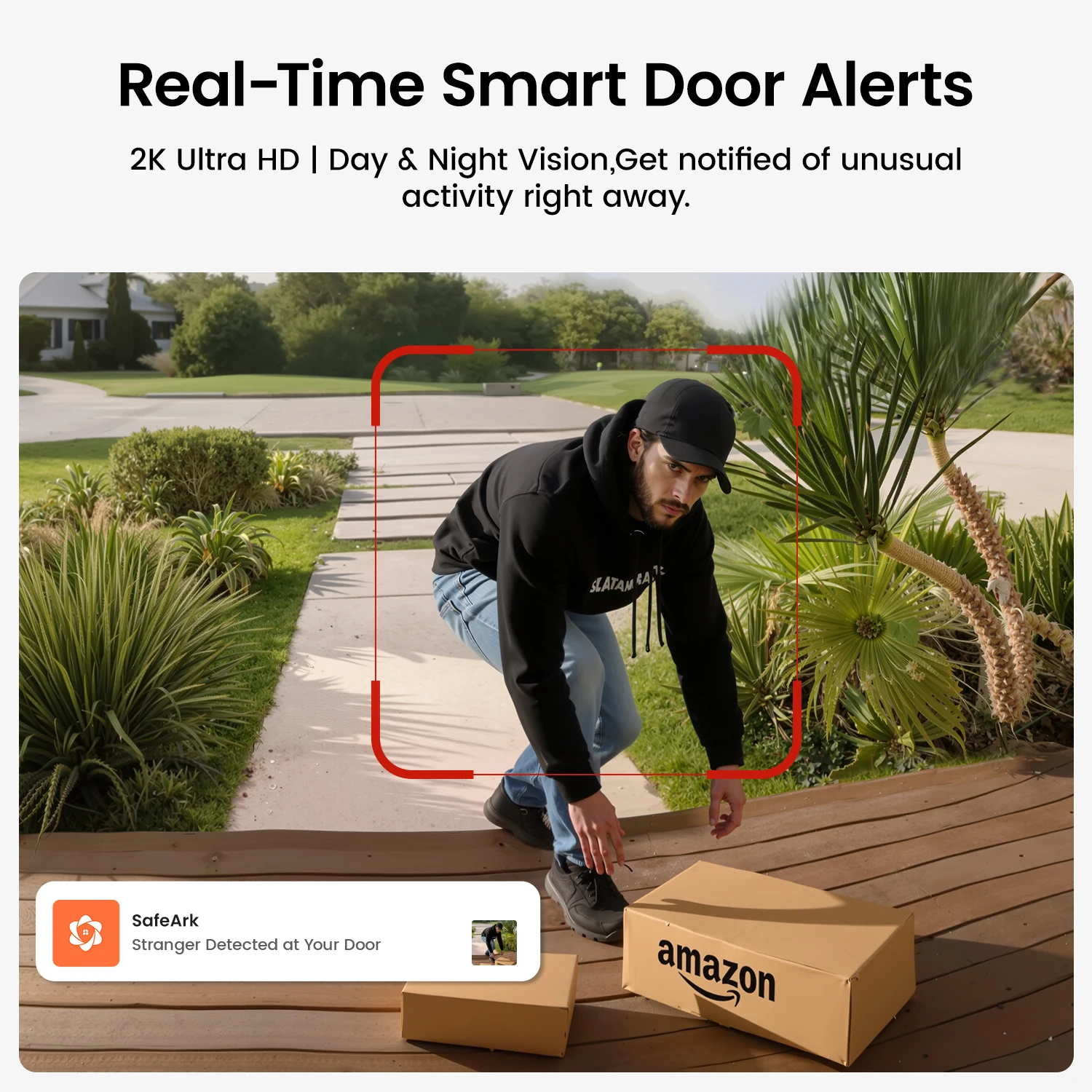 DEKCO 3MP Wireless Video Doorbell with AI Detection - Image 3