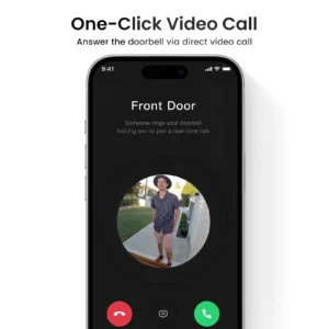 DEKCO 3MP Wireless Wi-Fi Video Doorbell with Chime - Thumbnail Image 3