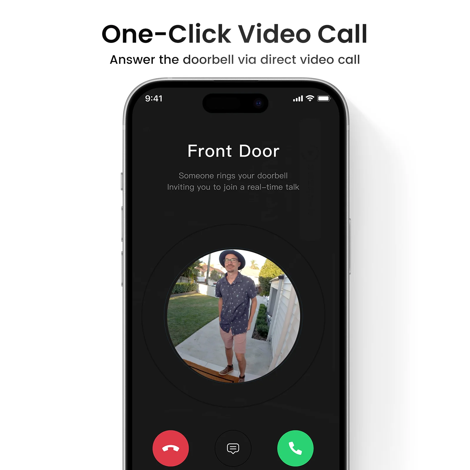 DEKCO 3MP Wireless Wi-Fi Video Doorbell with Chime - Image 3