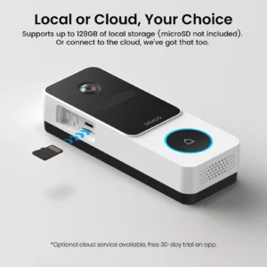 DEKCO 3MP Wireless Wi-Fi Video Doorbell with Chime - Thumbnail Image 5